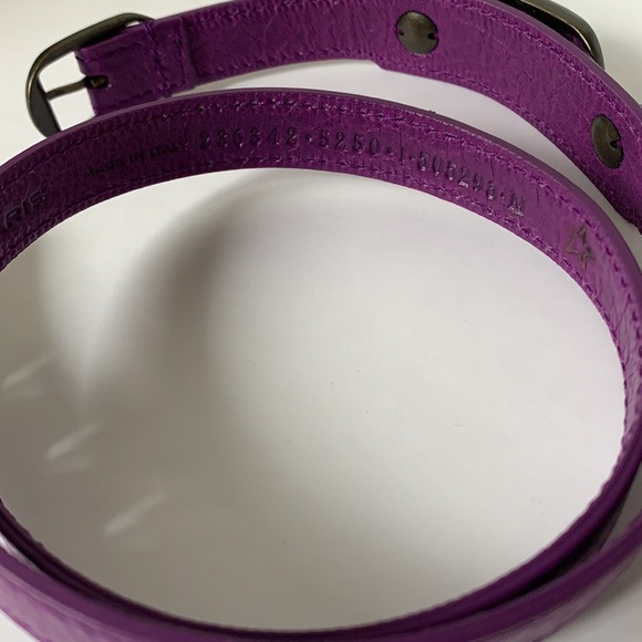 ❤️🔥❤️Balenciaga triple wrap purple leather bracelet NEW❤️🔥❤️ - Picture 7 of 9
